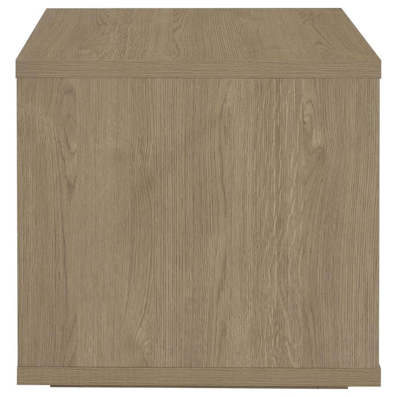Ingram Square End Table with Drawer and Open Shelf