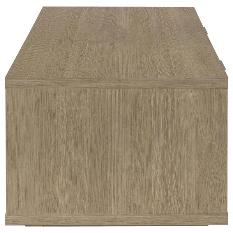 Ingram 2-Drawer Rectangular Coffee Table with Open Shelf