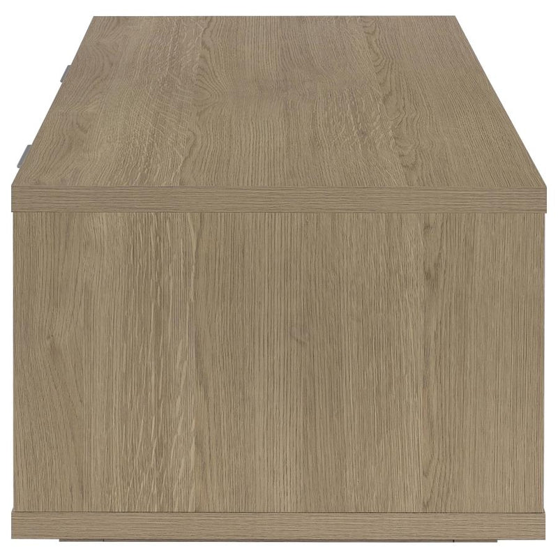 Ingram 2-Drawer Rectangular Coffee Table with Open Shelf