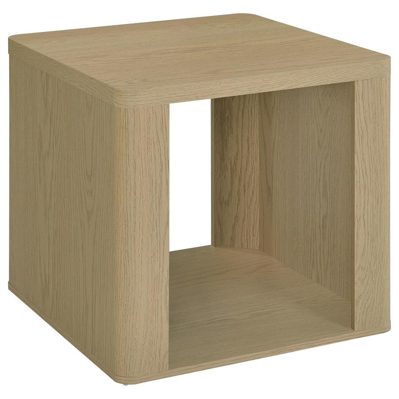 Alsina Square End Table with Open Shelf