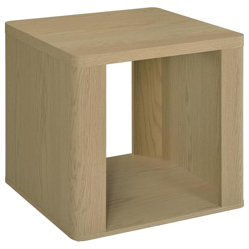 Alsina Square End Table with Open Shelf