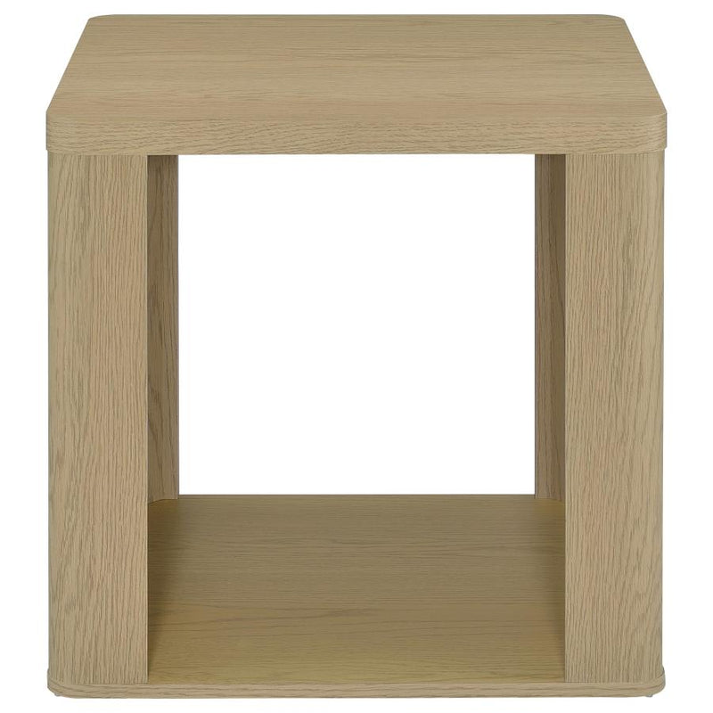 Alsina Square End Table with Open Shelf