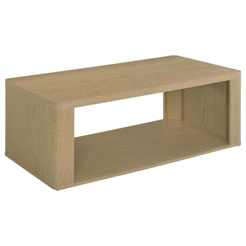Alsina Rectangular Coffee Table with Open Shelf