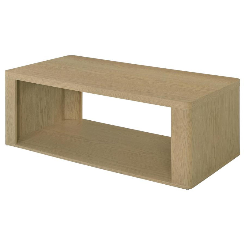 Alsina Rectangular Coffee Table with Open Shelf