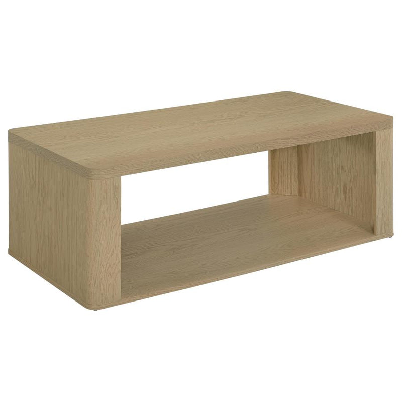 Alsina Rectangular Coffee Table with Open Shelf