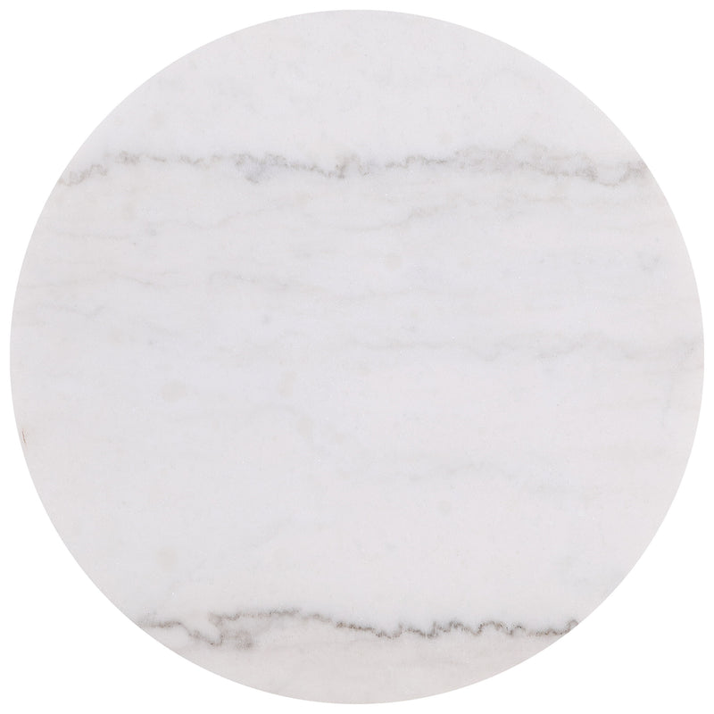 Jason 3-piece Round White Marble Coffee Table Set Greige