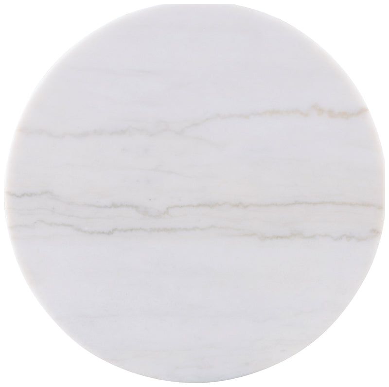 Jason 3-piece Round White Marble Coffee Table Set Greige