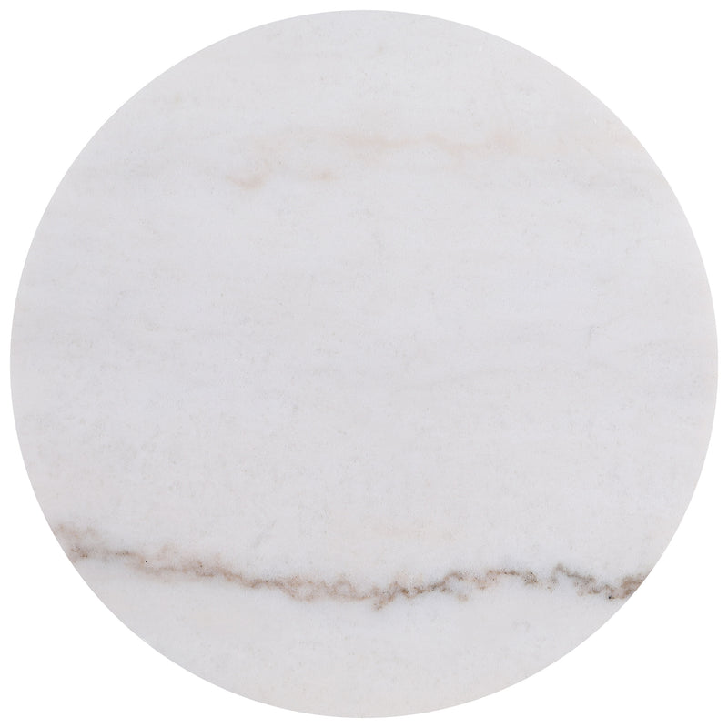 Jason 3-piece Round White Marble Coffee Table Set Greige