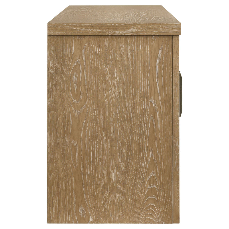 Brenham 79-inch 4-door TV Stand Media Console Washed Oak