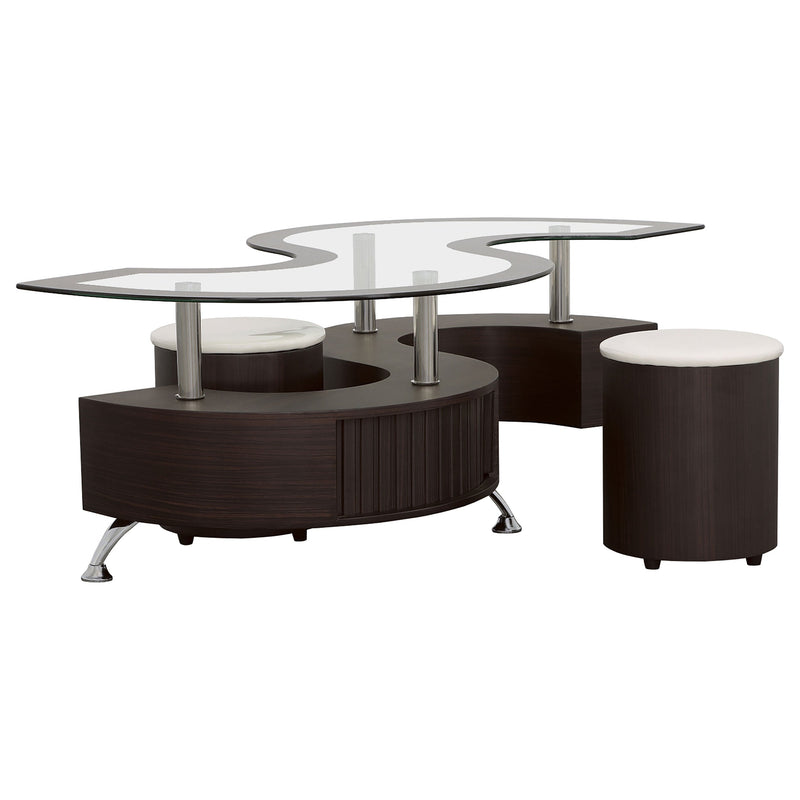 Buckley Coffee Table and Stools Set