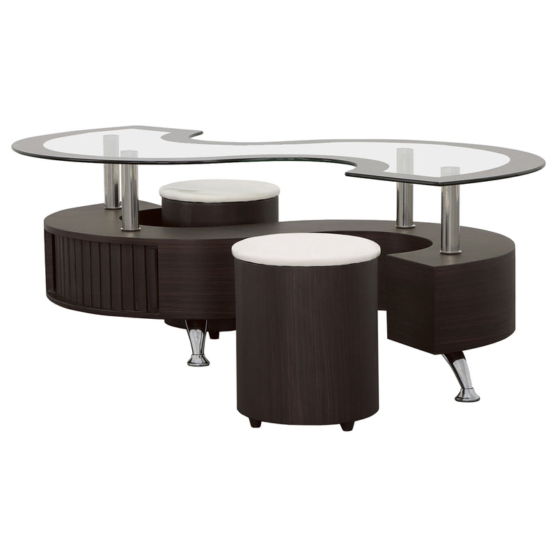 Buckley Coffee Table and Stools Set