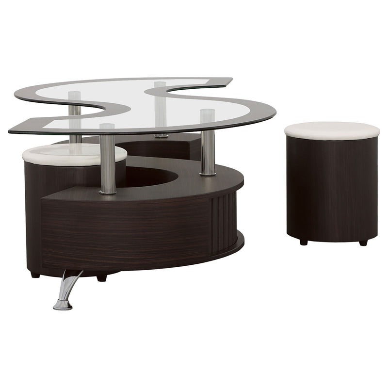 Buckley Coffee Table and Stools Set