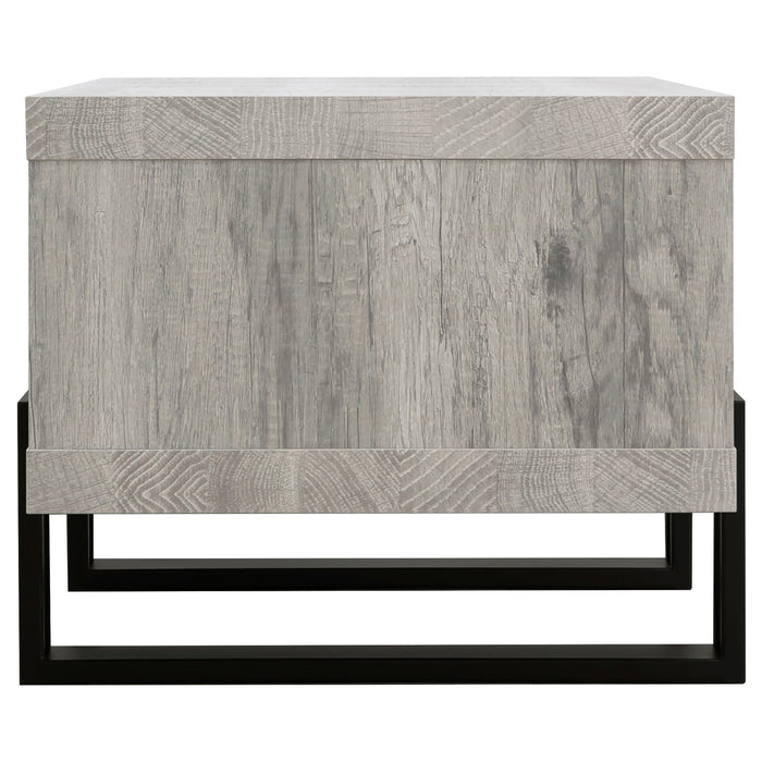 Dinard Coffee Table with Shelf Grey Driftwood