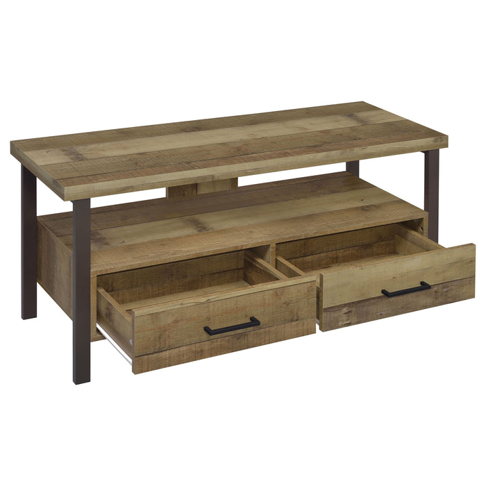 Ruston 48" 2-drawer TV Console Weathered Pine