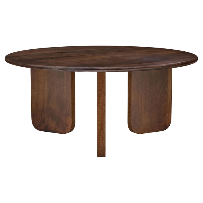 Dale Solid Wood Coffee and End Table Set Brown