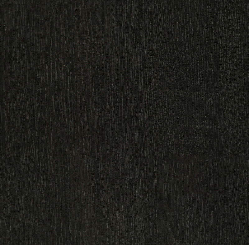 Mesa auxiliar Dacre redonda de madera de ingeniería con tapa de carbón oscuro