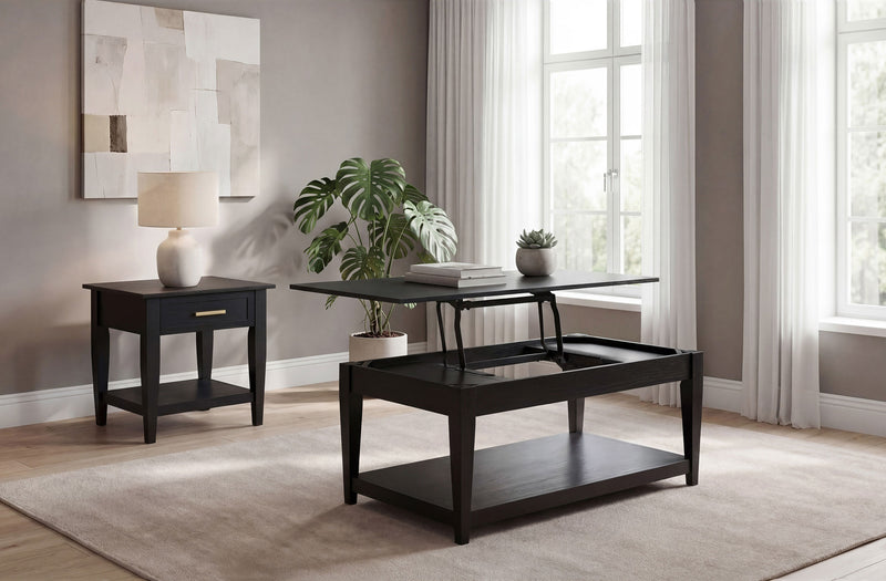Lindenton Wood Lift-Top Coffee and End Table Set