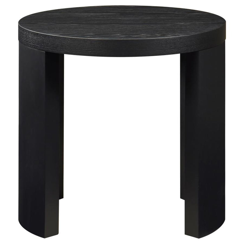 Sweeney 24-inch Round Wood Occasional Side End Table