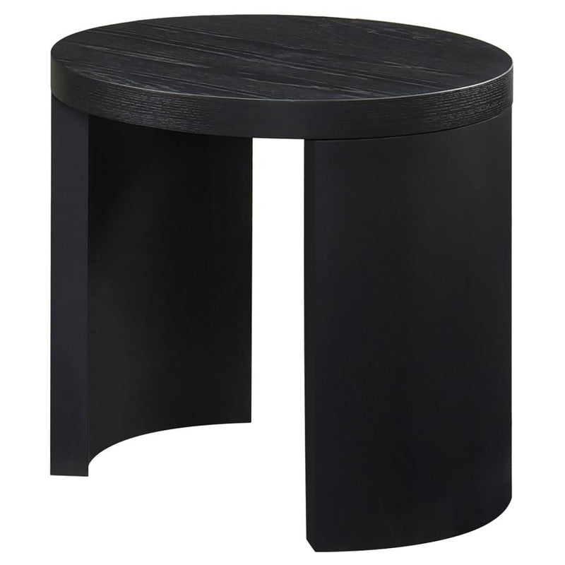 Sweeney 24-inch Round Wood Occasional Side End Table