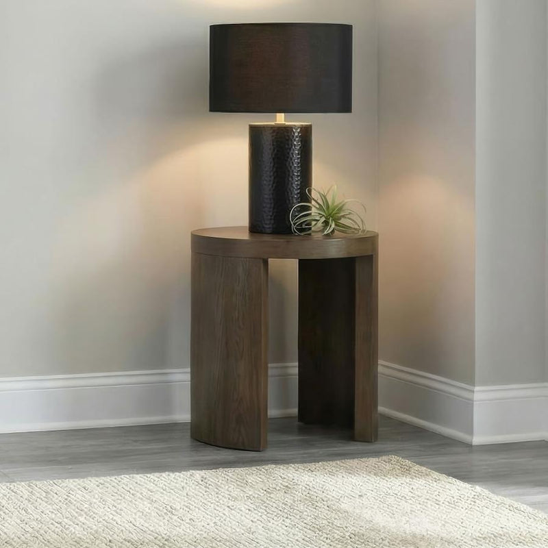 Sweeney 24-inch Round Wood Occasional Side End Table