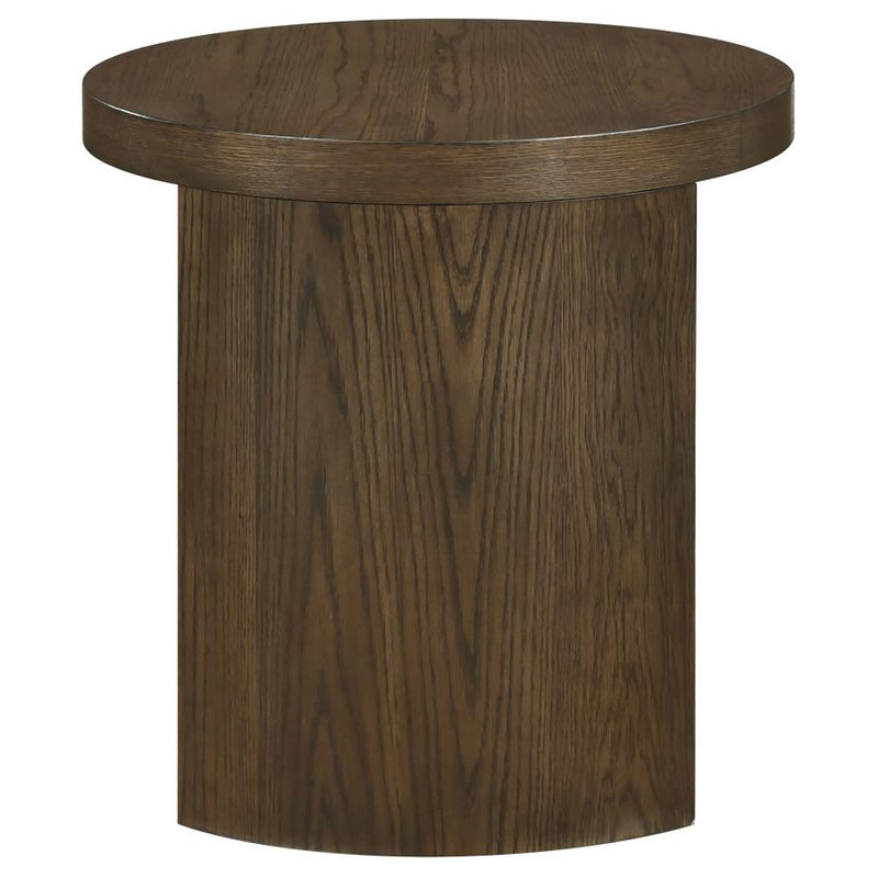 Sweeney 24-inch Round Wood Occasional Side End Table