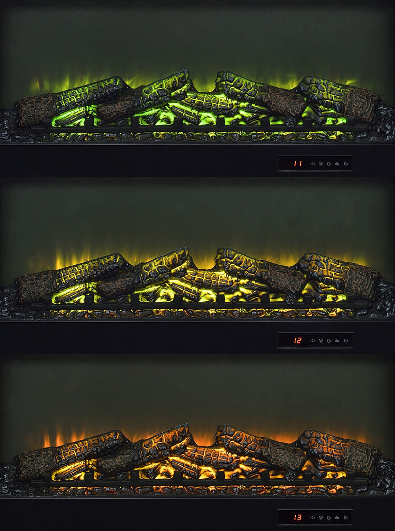 Fuller 60-inch 2-door TV Stand Fireplace Media Console Mango