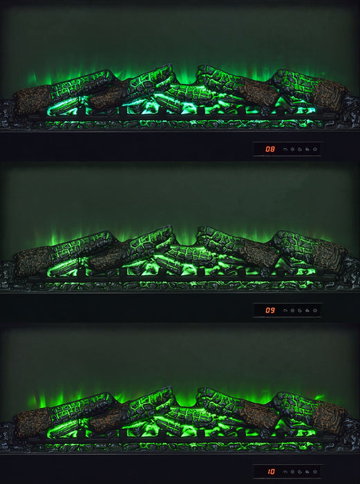 Havering 71-inch TV Stand Fireplace Media Console Dark Pine