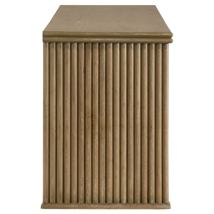 Adina 70-inch TV Stand Media Console Distressed Light Brown