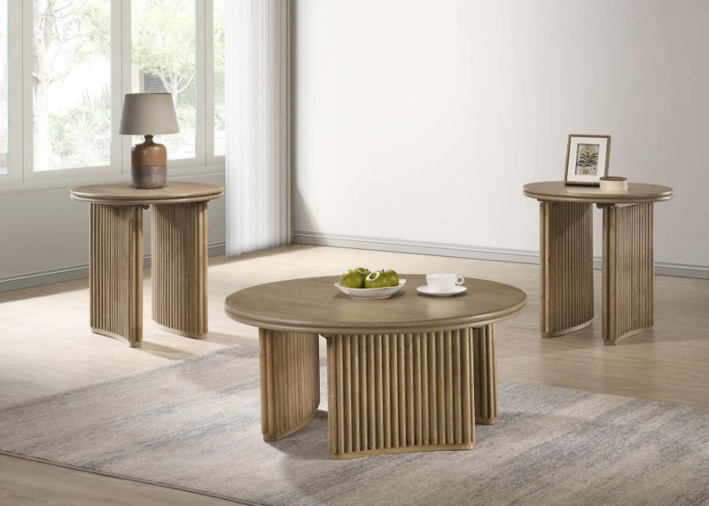 Adina 36-inch Round Wood Coffee Table