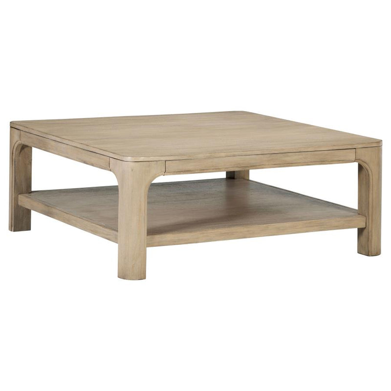 Solano Square Wood Cocktail Coffee Table