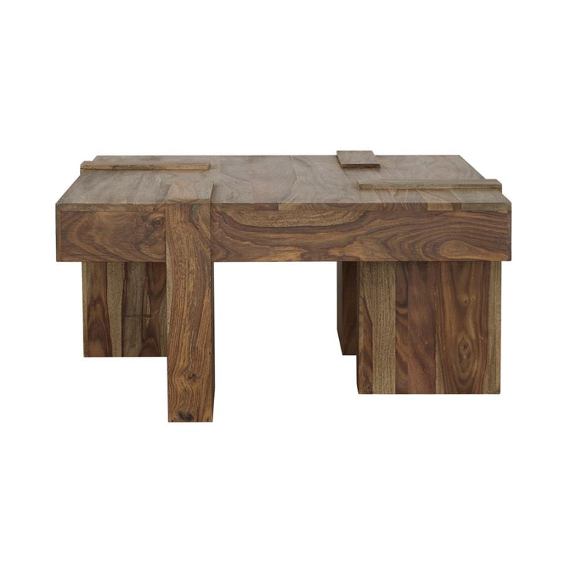 Samira Square Solid Wood Coffee Table