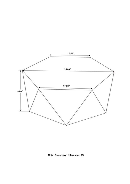 Zalika Hexagonal Coffee Table Natural