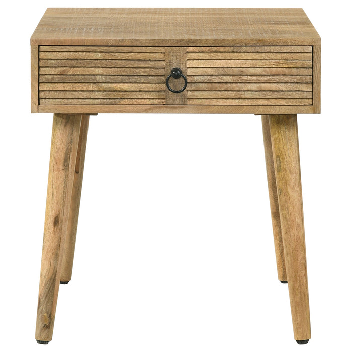 Zabel Square 1-drawer End Table Natural