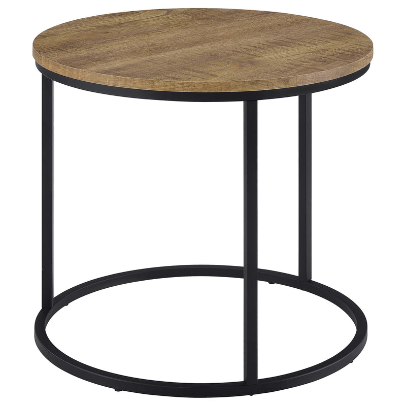 Lainey Round Faux Marble Side End Table