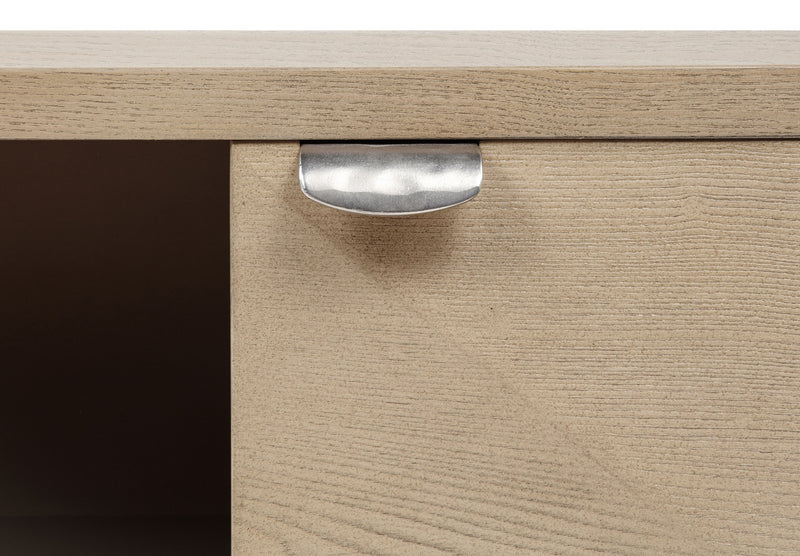 Mueble de TV Marcelo de 71 pulgadas, consola multimedia, olmo claro