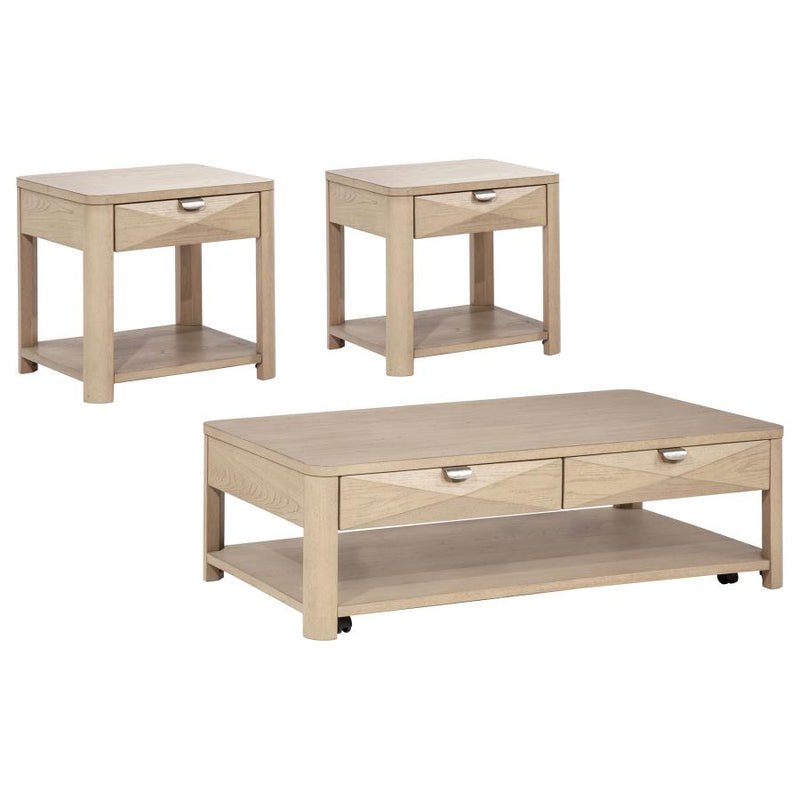 Marcelo 3-piece Coffee Table Set with Storage