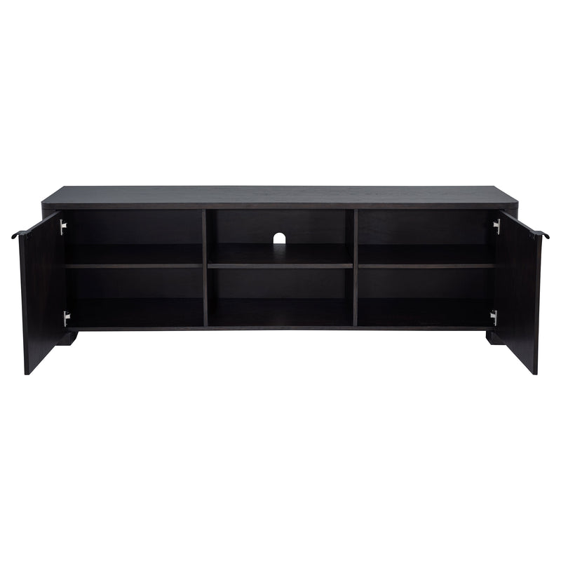 Mueble de TV Marcelo de 71 pulgadas, consola multimedia, olmo claro