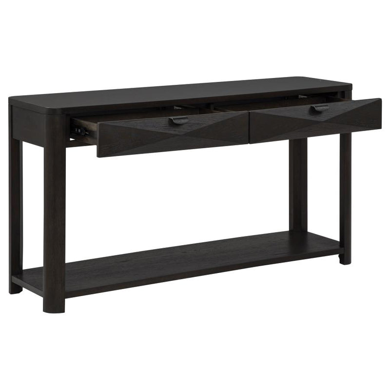 Marcelo Sofa Console Table with 2 Drawers and Shelf