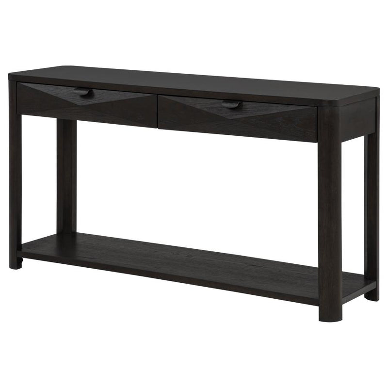 Marcelo Sofa Console Table with 2 Drawers and Shelf