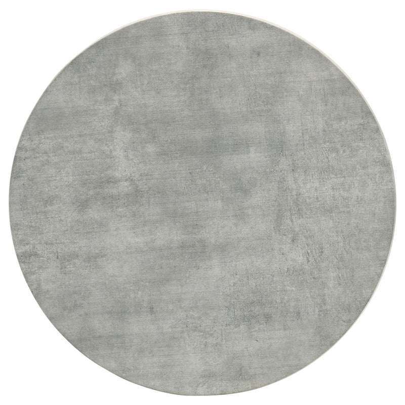 Mesa auxiliar Hadi Round SmartTop Cement y Gunmetal