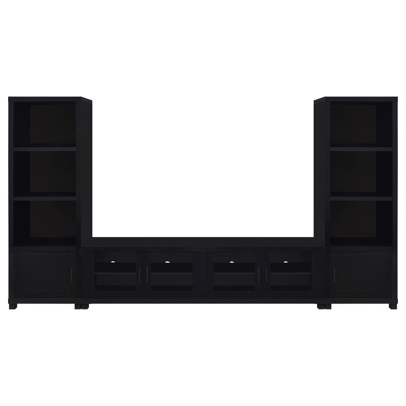 Jupiter 3-piece Entertainment Center 79-inch TV Stand Black