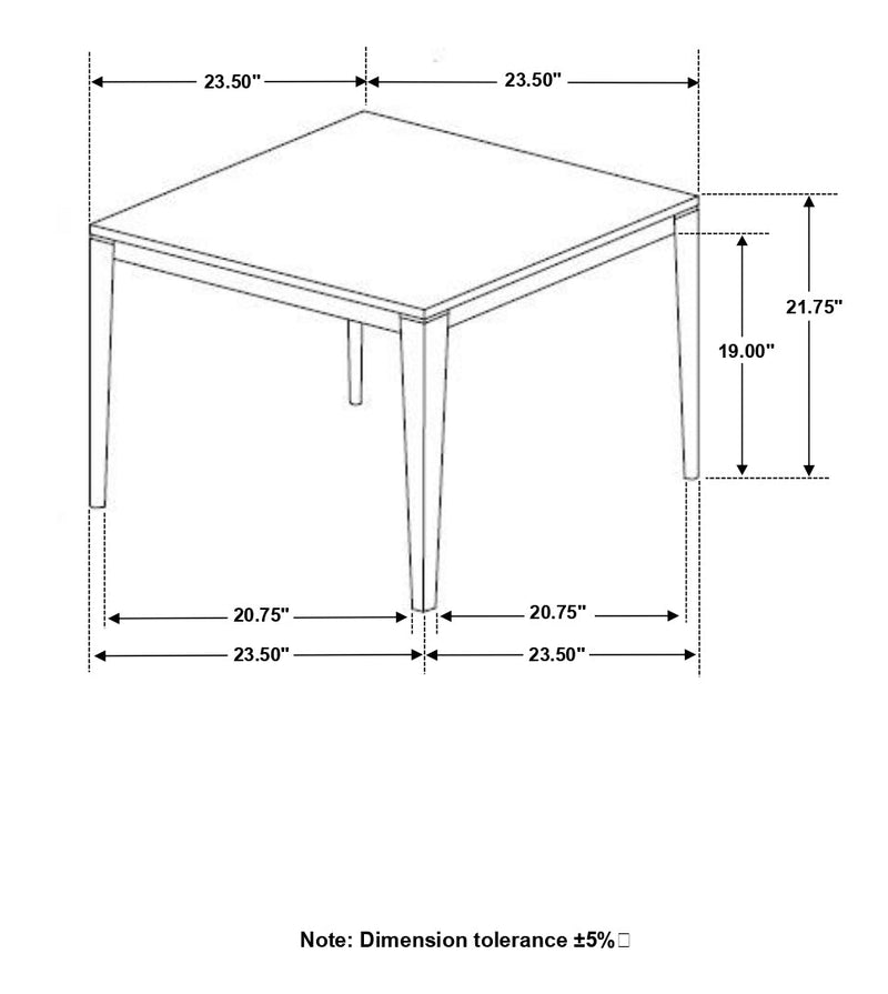 Mesa auxiliar/de centro Mozzi Square de imitación mármol, gris y negro