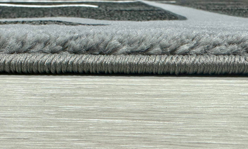 ORION Rug DESIGN 80013 Black 2x8 Runner (2'6x7'9")"