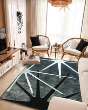ORION Rug DESIGN 80013 Black 8x11 (7'8x10'8")"