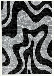 ORION Rug DESIGN 80016 Black 5x8 (5'2x7'5")"
