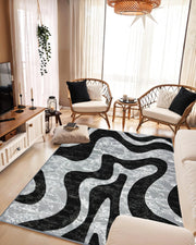 ORION Rug DESIGN 80016 Black 8x11 (7'8x10'8")"
