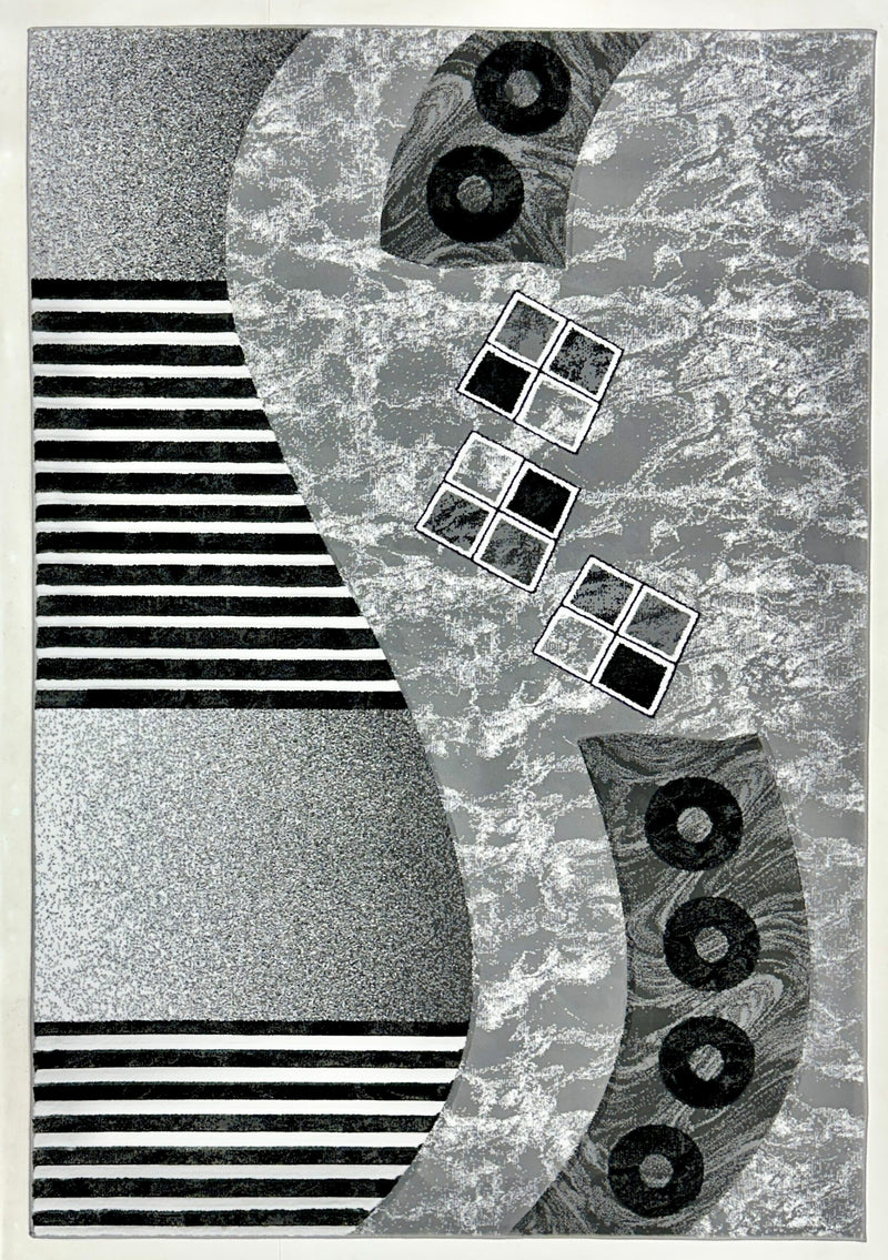 ORION Rug DESIGN 80017 Grey 5x8 (5'2x7'5")"