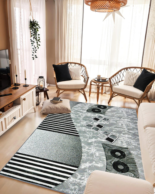 ORION Rug DESIGN 80017 Grey 8x11 (7'8x10'8")"