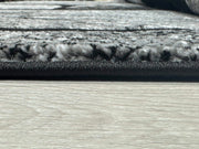 ORION Rug DESIGN 80018 Black 2x8 Runner (2'6x7'9")"