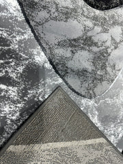 ORION Rug DESIGN 80020 Black 2x8 Runner (2'6x7'9")"
